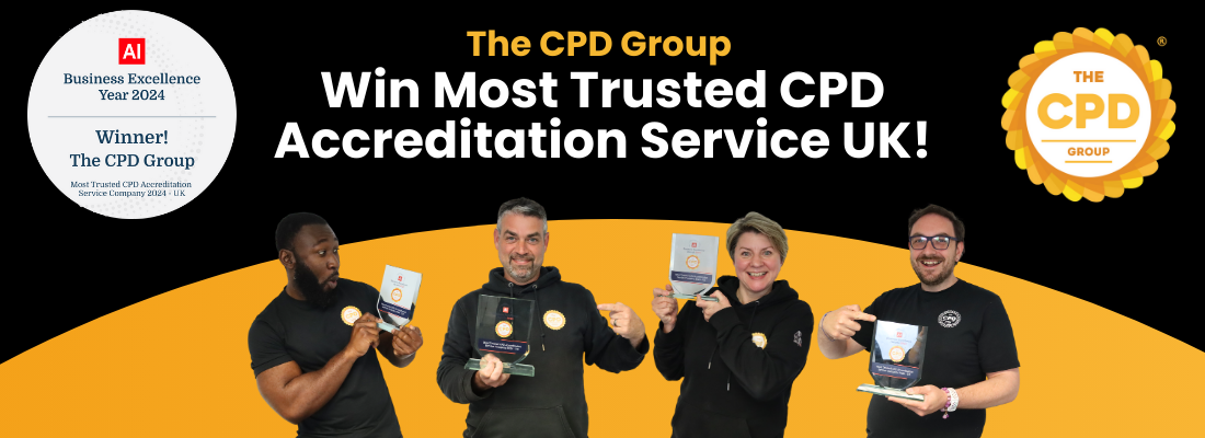 The CPD Group Wins Most Trusted Accreditation Service Award.